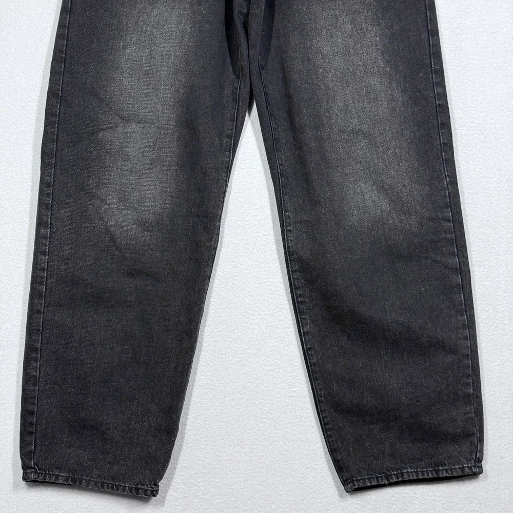 Levis Jeans Womens 31 Baggy Dad Wide Leg BIG E Premium Denim Relaxed Fit Black - Picture 3 of 15